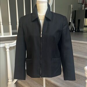 Vintage Black Wool Blazer